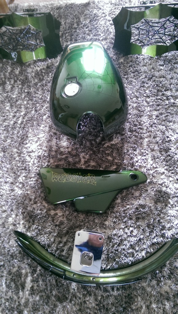 The candy green paint job