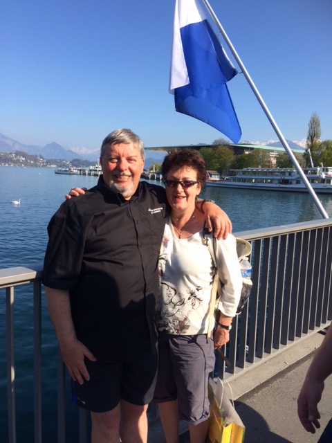 On a bridge at Luzern