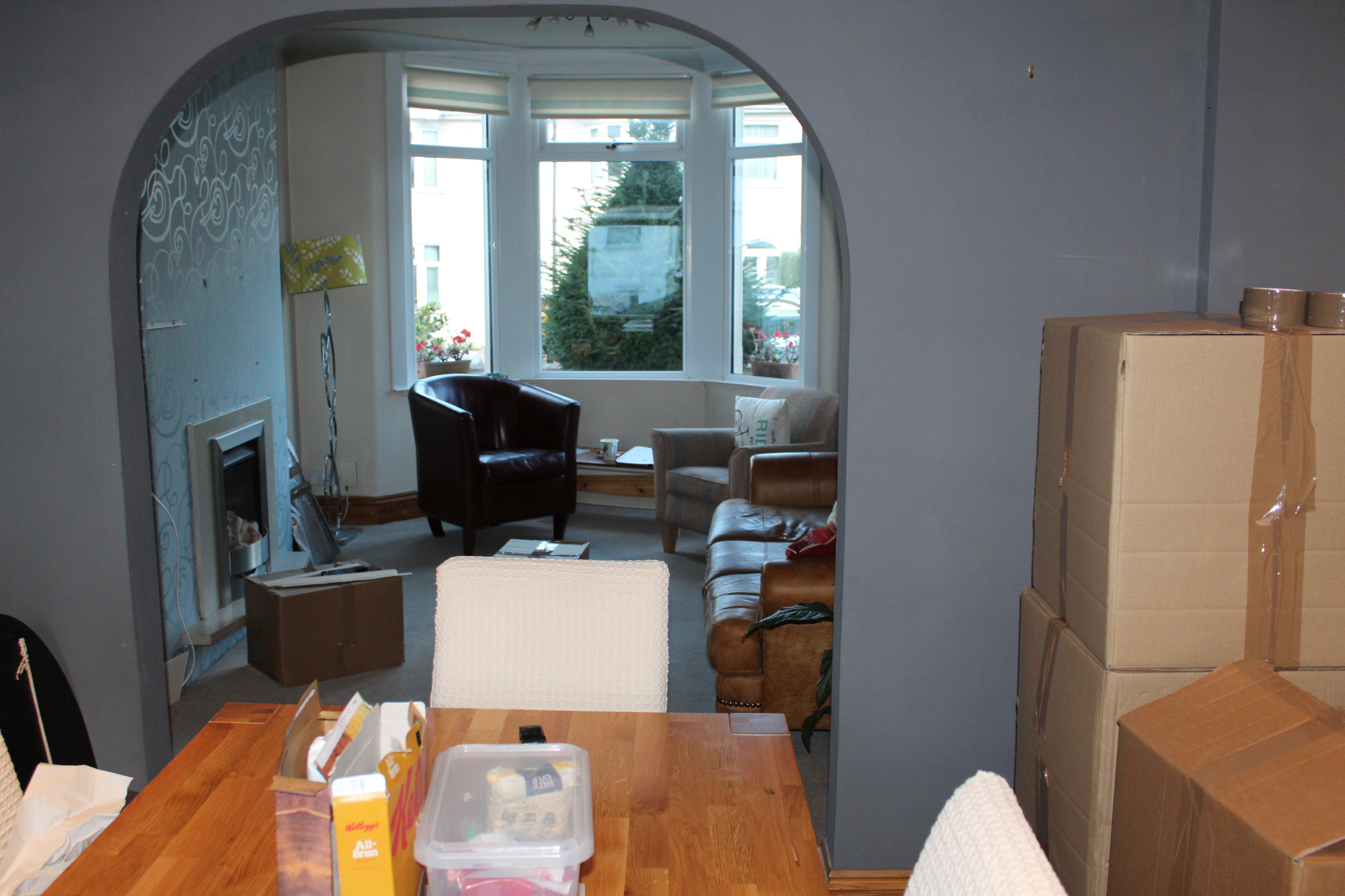 Living room from dining room