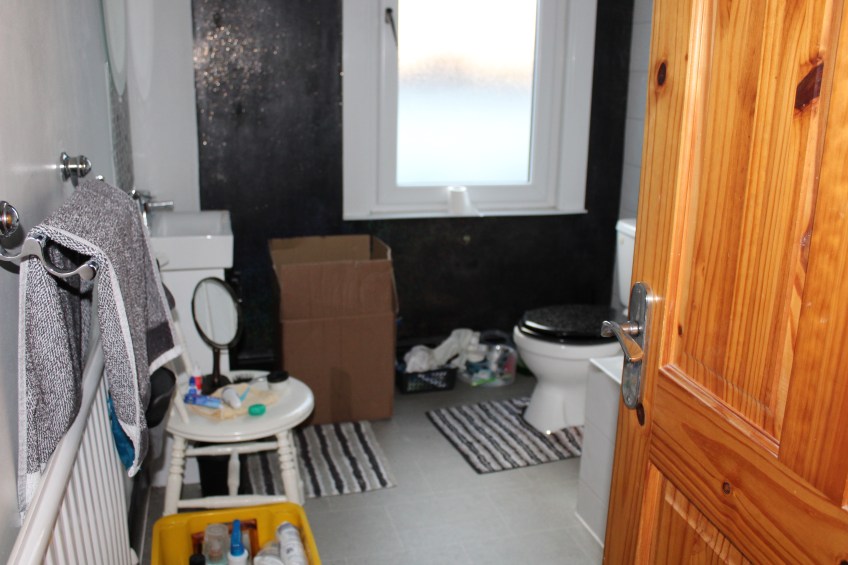 A box in the bathroom